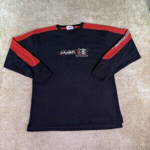 VTG Winners Circle Dale Earnhardt T-Shirt Mens XL Black Spellout Sleeve F046